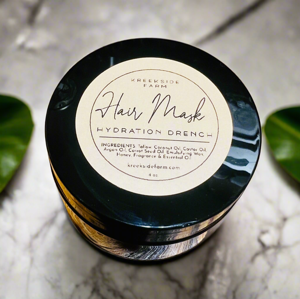 Hair Mask Hydration Drench - Deep Conditioning Treatment with Tallow