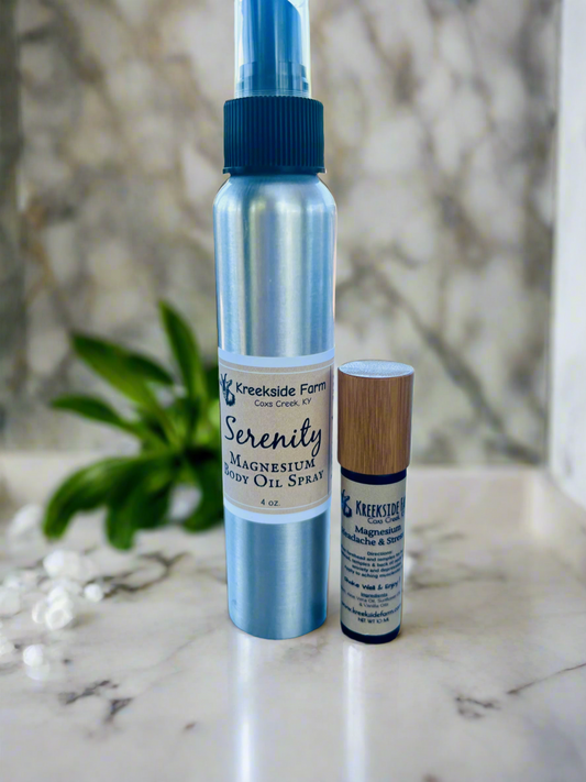 Magnesium Body Oil Spray - Serenity 💙 Natural Sleep & Stress Relief