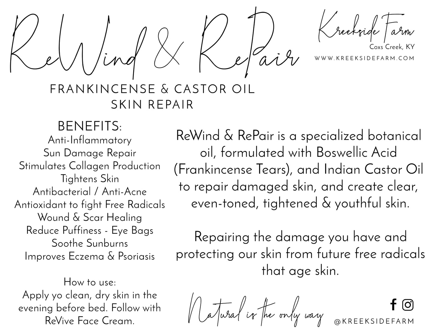 R&R - Rewind & Repair Nighttime Skin Serum