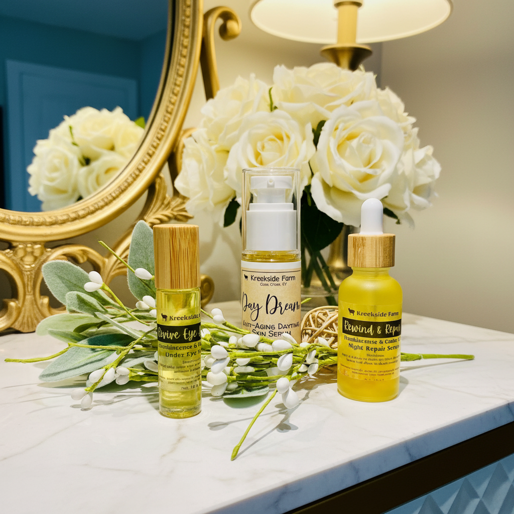 Complete Anti-Aging Skincare Bundle - Natural Goat Milk, Anti-Aging Serum & Tallow Face Care Set